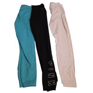 Kids Bottoms Set - Black, White, and Blue Leggings